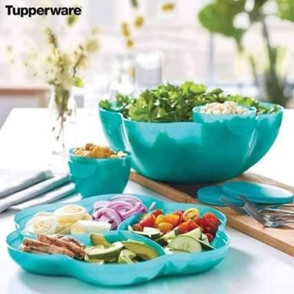 Tupperware chip and dip bowl